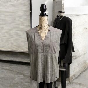 Calvin Klein Gray Sleeveless Top